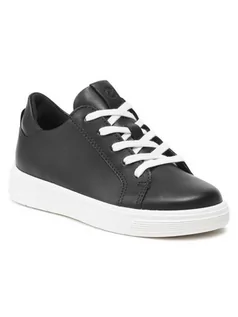 Buty dla dziewczynek - Ecco Sneakersy Street Tray K 70523201001 Czarny - grafika 1