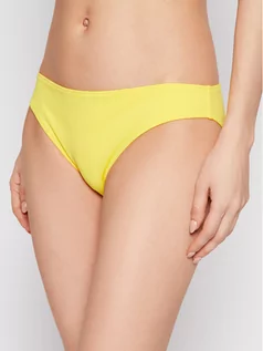 Stroje kąpielowe - Calvin Klein Swimwear Dół od bikini KW0KW01331 Żółty - grafika 1