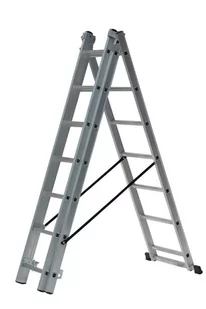 awtools drabina aluminiowa 3x11 stopni 150kg adapatacja na schody - Drabiny - miniaturka - grafika 1