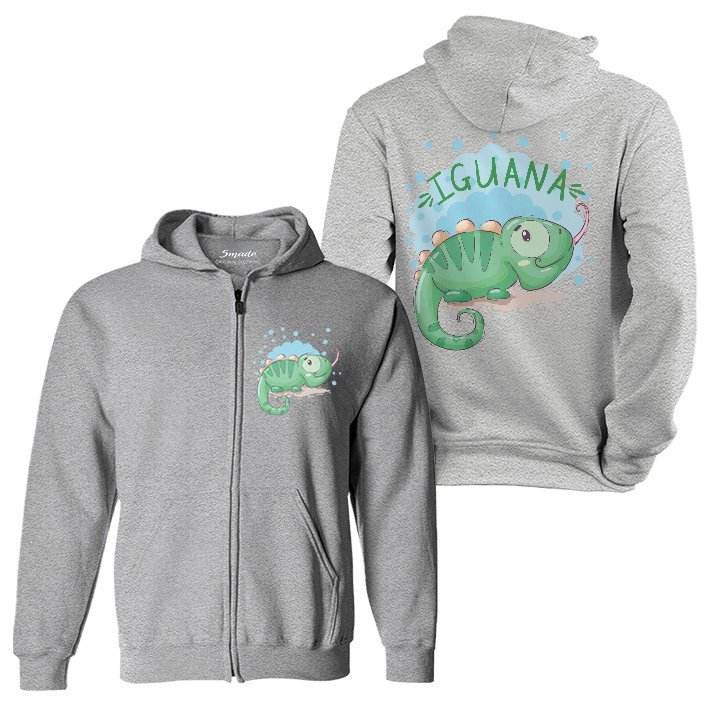 Bluza dziecięca rozpinana z kapturem Iguana 140 5made