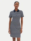 Sukienki - Tommy Hilfiger Sukienka codzienna 1985 WW0WW43228 Granatowy Slim Fit - miniaturka - grafika 1