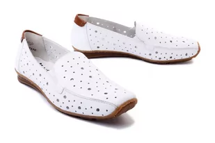 RIEKER 43560-80 white, półbuty damskie - Rieker - Półbuty damskie - miniaturka - grafika 1