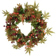 Sztuczne kwiaty - Sztuczny wieniec Jarzębina czerwona, śr. 33 cm - miniaturka - grafika 1