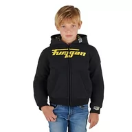 Odzież motocyklowa - Furygan LUXIO KID HOODIE D3O Kurtki i płaszcze Casual & Sportwear, Czarno-neonowa ?ó??, 10 Lat - miniaturka - grafika 1