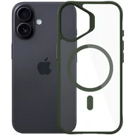 Etui i futerały do telefonów - Etui 3MK Satin Guardx MagCase do Apple iPhone 16 Przezroczysto-zielony - miniaturka - grafika 1