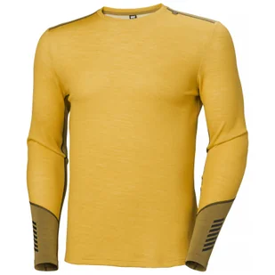 Helly Hansen Lifa Merino Crew, męski, żółty - Koszulki sportowe męskie - miniaturka - grafika 1