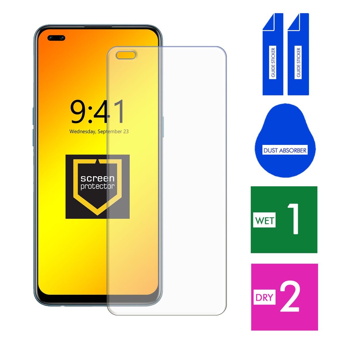 SZKŁO HARTOWANE DO OPPO RENO 4 LITE SZYBKA 9H OCHRONNE PANCERNE