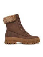 Botki damskie - Rieker Trzewiki CEO-Y0230-24 Brązowy - miniaturka - grafika 1