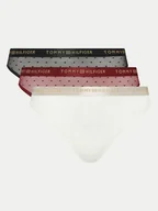 Majtki damskie - Tommy Hilfiger Komplet 3 par stringów UW0UW05534 Kolorowy - miniaturka - grafika 1