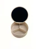 Pudełka i szkatułki - Szkatułka Z Lusterkiem I Przegródkami - miniaturka - grafika 1