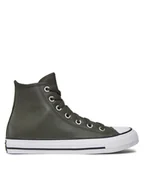 Trampki męskie - Converse Trampki Chuck Taylor All Star Faux Leather Hi A09481C 371 Zielony - miniaturka - grafika 1