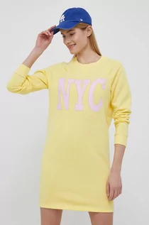 Sukienki - JDY sukienka kolor żółty mini prosta - grafika 1