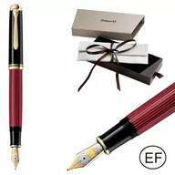 Pióra wieczne - Pióro wieczne Souverän M800 tłoczek EF Black-Red PELIKAN - miniaturka - grafika 1