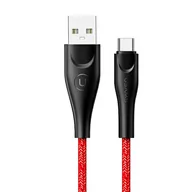 Kable USB - USAMS Kabel pleciony U41 USB-C Fast Charge 3m czerwony/red SJ398USB02 (US-SJ398) - miniaturka - grafika 1