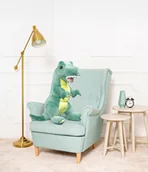 Maskotki i pluszaki - DUŻY WIELKI DINOZAUR HARRY PLUSZOWY PRZYTULANKA MIŚ 90CM CIEMNY ZIELONY - miniaturka - grafika 1