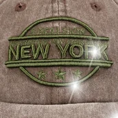 Czapki i chusty sportowe męskie - Czapka z daszkiem baseball lato vintage regulowana - miniaturka - grafika 1