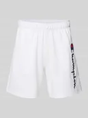 Spodenki męskie - Szorty z dzianiny dresowej z elastycznym pasem - miniaturka - grafika 1