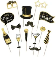 Akcesoria fotograficzne - Foto rekwizyty na Sylwestra - 14 szt. - miniaturka - grafika 1