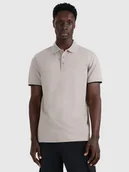 Koszulki męskie - 4F Koszulka polo regular męska - szara L - miniaturka - grafika 1