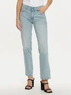 Spodnie damskie - Guess Jeans Jeansy W5RA98 D5M45 Niebieski Regular Fit - miniaturka - grafika 1