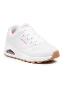 Buty dla dziewczynek - Skechers Sneakersy Stand On Air 310024L/WHP Biały - miniaturka - grafika 1