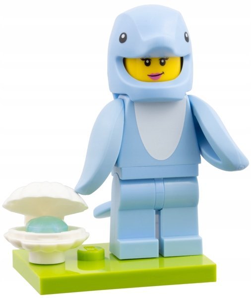 LEGO Minifigurka col28-9 Dolphin Costume Fan, Seria 28 71051