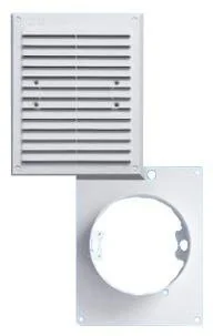 Un Kratka Z Wyjściem Rurowym Biała 175*215Mm Fi100Mm KRA 043 BI 5903206010437 - Kratki wentylacyjne - miniaturka - grafika 1