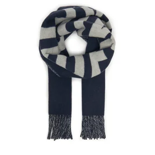 Szalik JACQUEMUS 22H226AC435 Granatowy - Apaszki i szaliki damskie - miniaturka - grafika 1