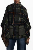 Koszulki i topy damskie - ZIELONE PONCZO DAMSKI DESIGUAL - miniaturka - grafika 1