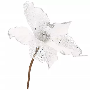 Gwiazda betlejemska 23 cm biała poinsecja ozdoba świąteczna CA0799 - Ozdoby bożonarodzeniowe - miniaturka - grafika 1