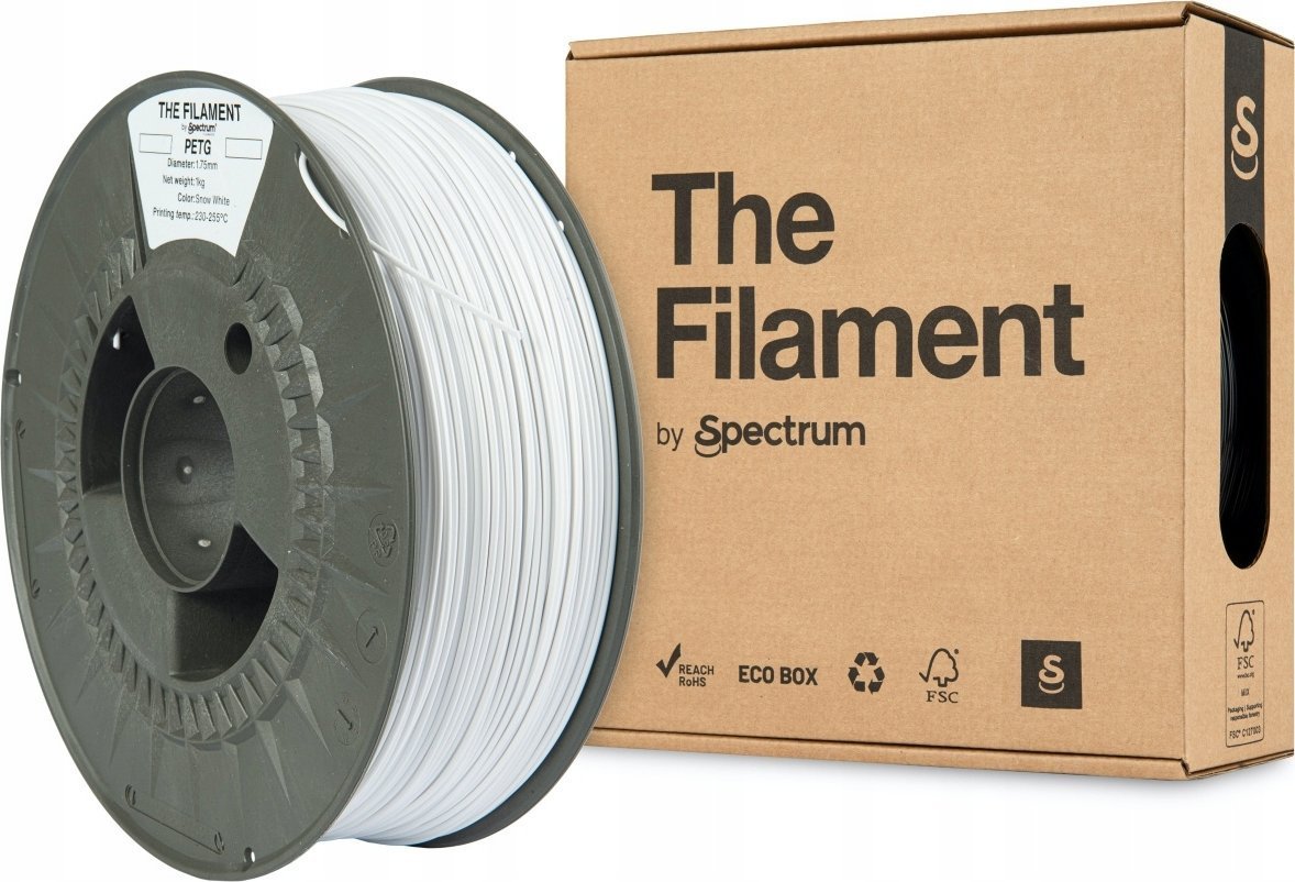 The Filament 3D filament, PETG, 1,75mm, 1000g, TF-24016, snow white TF-24016