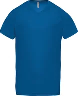 Koszulki męskie - Kariban ProAct Koszulka męska V-Neck Sport PA476 Niebieski Sportowy Niebieski Królewski 3XL - miniaturka - grafika 1