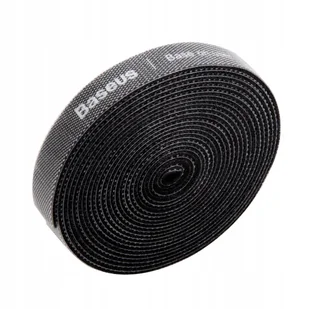 Baseus Taśma rzepowa, organizer kabli Rainbow Circle Velcro Straps 3m (czarny) - Inne akcesoria audio-wideo - miniaturka - grafika 9