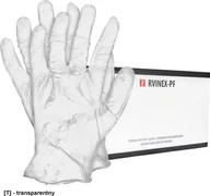 Rękawice robocze - R.E.I.S. RVINEX-PF - Rękawice wykonane z winylu - bezpudrowe M - miniaturka - grafika 1