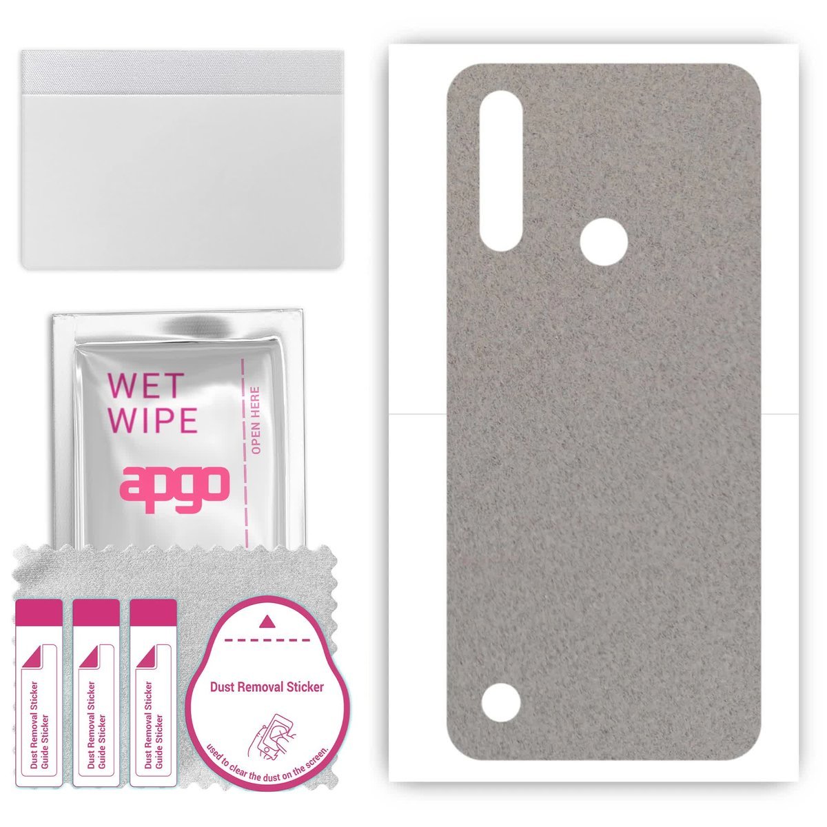 Folia naklejka skórka strukturalna na TYŁ Zamsz do Lenovo A8 - Zamsz Szary - apgo SKINS