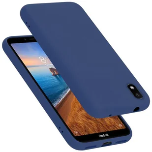 Etui Cadorabo do Xiaomi RedMi 7A w kolorze LIQUID BLUE Etui na telefon komórkowy wykonane z elastycznego silikonowego etui TPU Ultra Slim Soft Back Cover Case Bumper - Etui i futerały do telefonów - miniaturka - grafika 1