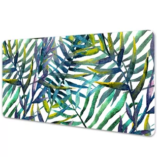 Podkład ochronny na biurko Egzotyczne liście 100x50 cm - Podkładki na biurko - miniaturka - grafika 1