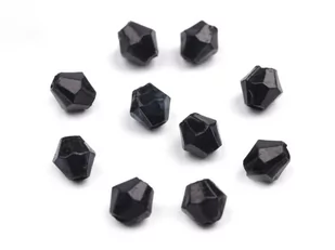 Kryształki Diamentowe Czarne 8mm 40szt - Półfabrykaty do biżuterii - miniaturka - grafika 1