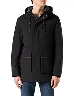 bugatti Męska kurtka 271213-29011, czarna, standardowa - Kurtki męskie - miniaturka - grafika 1