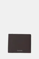 Portfele - Calvin Klein portfel skórzany męski kolor brązowy LV04D1062G - miniaturka - grafika 1