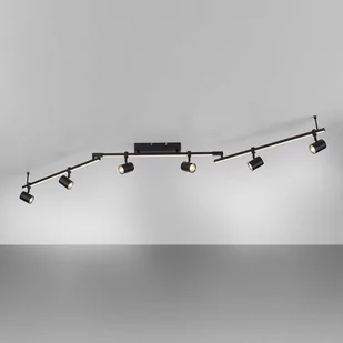 Spot sufitowy LED Barik, czarny, 6-punktowy - Lampy sufitowe - miniaturka - grafika 3