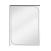 Lustra - Lustro z oświetleniem Remix 60 x 80 cm czarne Sensea - miniaturka - grafika 1