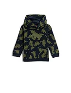 Bluzy i sweterki niemowlęce - Koton Baby Boy Dinozaur Printed Hoodie Cotton, Marine Design (02C), 12-18 miesi?cy - miniaturka - grafika 1