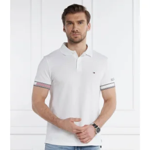 Tommy Hilfiger Polo FLAG CUFF | Slim Fit - Koszule męskie - miniaturka - grafika 1