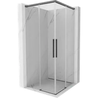 Kabiny prysznicowe - Mexen Rox Duo kabina prysznicowa rozsuwana 100 x 100 cm, transparent, gun gray szczotkowany - 8C2D-100-100-66-00 - miniaturka - grafika 1