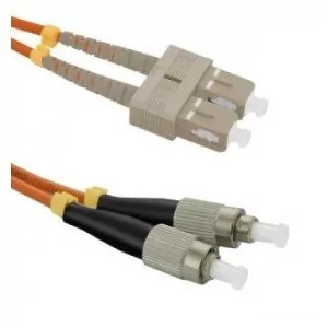 Qoltec Optic Patchcord SC/UPC FC/UPC MM 50/125 OM2 3m 54049 - Patchcordy - miniaturka - grafika 1