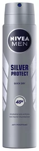 Nivea Men Silver Protect Antyperspirant w sprayu 200 ml 734085 - Dezodoranty i antyperspiranty męskie - miniaturka - grafika 1