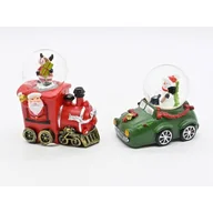 Ozdoby bożonarodzeniowe - Kula śnieżna szklana 9 x 7,2 cm mix wzorów - miniaturka - grafika 1