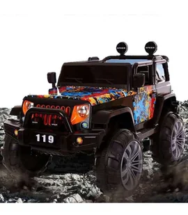 JEEP NA AKUMULATOR AUTO 6 SILNIKÓW J19G 4×4 BUJAK PANEL MP3 MORO + PILOT - Pojazdy elektryczne dla dzieci - miniaturka - grafika 1