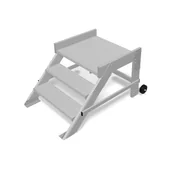 Rusztowania - Krause Schodki jezdne z pomostem 3 stopnie o szer. 600 mm 810342 810342 - miniaturka - grafika 1